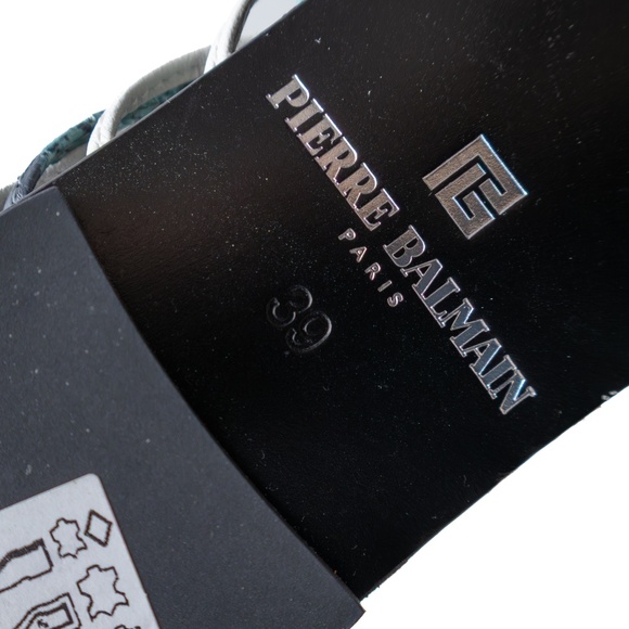 Pierre Balmain Paris Python Print Strappy Lace-Up Flat Sandals – Size EU 39 / US - Picture 9 of 10